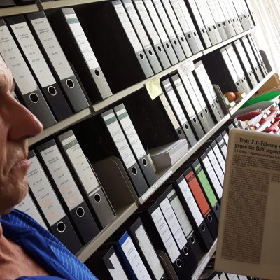 Ausschnitte alter Spielberichte, Franz Eckstein hat sie gesammelt.